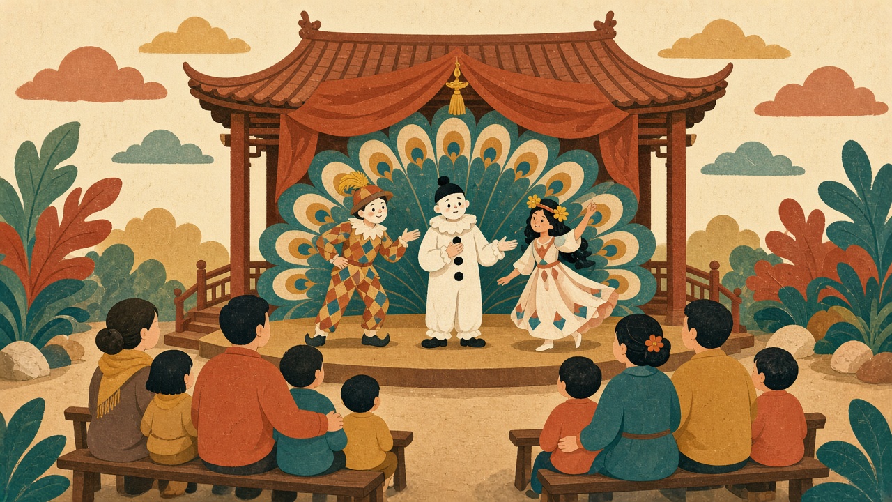 Illustration for chapter 3: The Silent Show Behind the Peacock